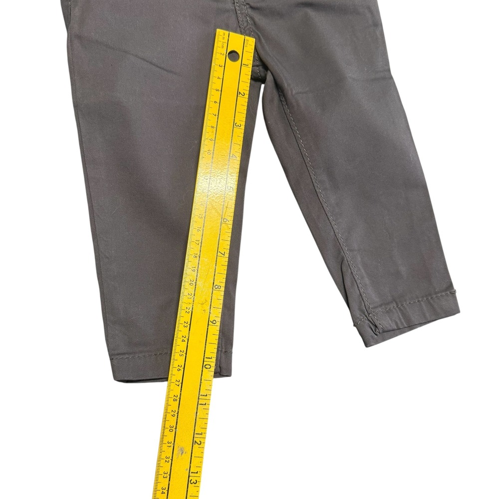 OshKosh B'gosh Baby Boys Gray Twill Pants Elastic Waist Button Closure Size 12M - Picture 10 of 12